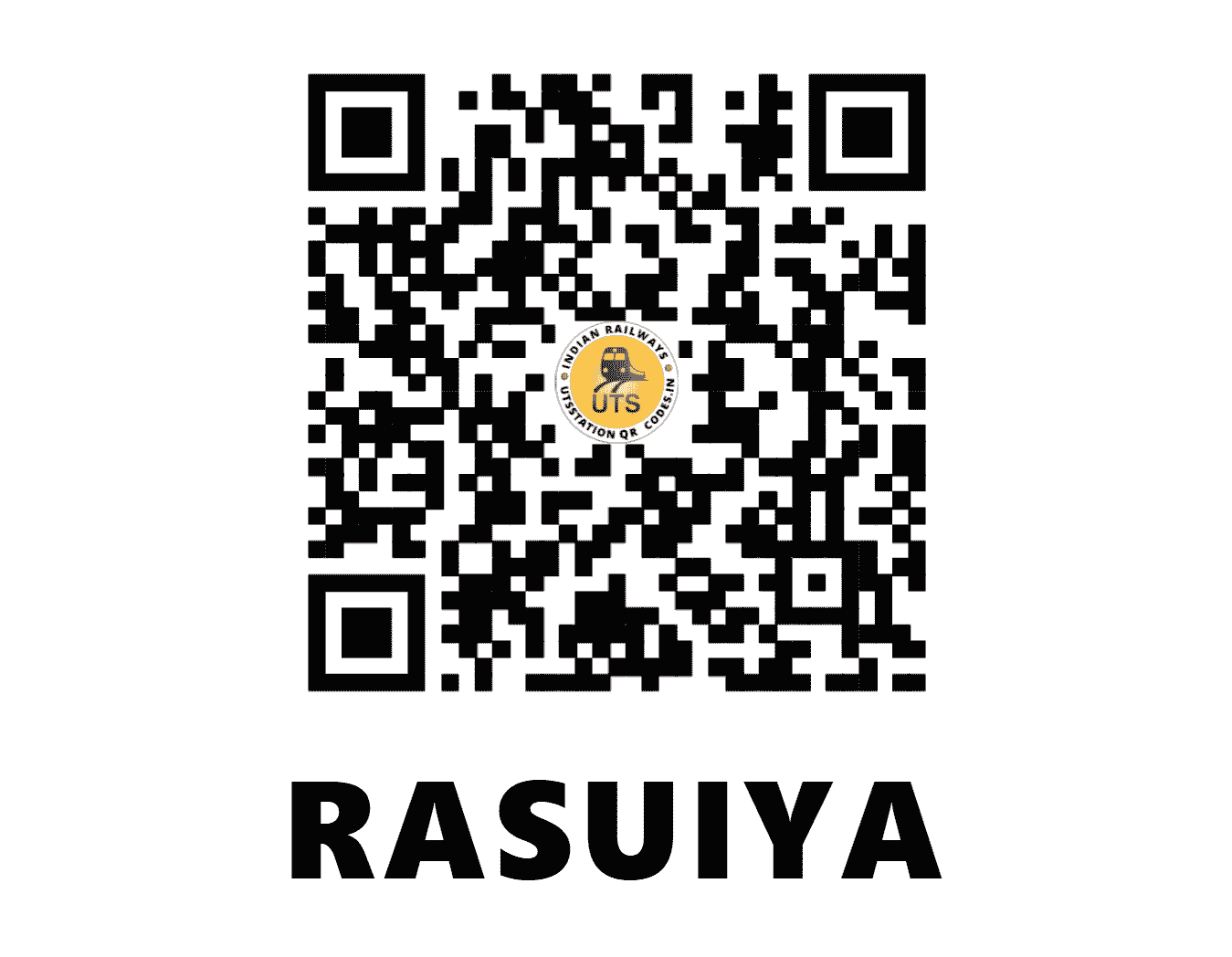 UTS QR Code for RASUIYA - RYS (NR - UTTAR PRADESH)